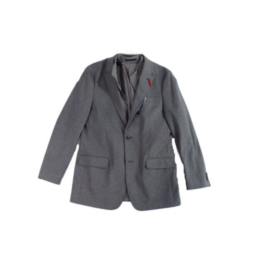 NWT TOMMY HILFIGER Mens Gabe Gray Single Breasted Heather Blazer Sport Coat 44R